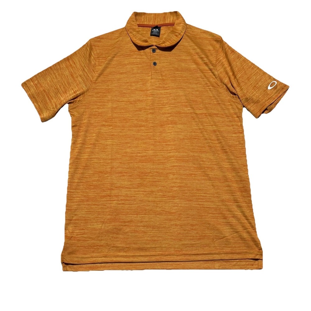 Oakley Hydrolux Men's Regular Fit Polo Shirt Orange Size Medium 21 x 29
